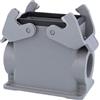HARTING Han 10B Base alta, 1xPG21 uscita cavo laterale, con 2 staffe trasversali Vite PG21 Area di serraggio
