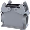HARTING Han 10B Base alta, 1xPG29 uscita cavi laterale, con 2 staffe trasversali Vite PG29 Area di serraggio