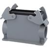 HARTING Han 16B Base alta, 2xPG29 uscita cavi laterale, con 2 staffe trasversali Vite PG29 Area di serraggio