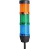 STEX24 Colonna segnaletica STEX24 blu-verde-gialla, 50 mm, 24 V CA/CC, luce lampeggiante a LED, cavo 0,6 metri, SS50-OB3/24 134 Tecnica di collegamento: