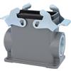 HARTING Han 10B Base alta, 1xPG21 uscita cavo laterale, con 2 staffe trasversali Vite PG21 Area di serraggio