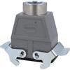 HARTING Han 10B Alloggiamento connettore alto, 1xM25 uscita cavo diritta, con 2 staffe trasversali Vite M25 Intervallo di serraggio 9,0 mm