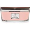 WoodWick Candela profumata Ellipse con stoppino crepitante | Pressed Blooms & Patchouli | Durata della fragranza: fino a 50 ore