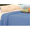 BIANCHERIAWEB Copriletto Tinta Unita in Morbidissima Ciniglia A Onde 100% Cotone Matrimoniale Bluette 10