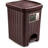 Stefanplast Elegance Pattumiera, Moka, 31x27.5x39 cm