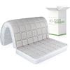 EVERGREENWEB MATERASSI & BEDS EVERGREENWEB - Materasso Singolo 70x190 H 10 cm per Divano Letto,Pronto letto con Piega su Seduta,PIEGHEVOLE in Poliuretano Ortopedico Rivestimento Bianco ANALLERGICO, Laccetti di Fissaggio BED SOFA