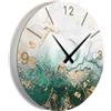 Giallobus - Orologio Linea Basic - Taglio di Pietra - Atoll - Legno Mdf - Basic 30x30 - Meccanismo silenzioso - Pronto da appendere - Orologi moderni