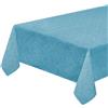 emmevi Tovaglia Tavolo Cucina Antimacchia Bordata Plastificata Copritavolo 120x160 Cm Blu Pastello