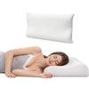 BIANCHERIAWEB Cuscino Cervicale in Memory Foam 40x65 cm per Supporto al Collo 100% Made in Italy Traspirante Guanciale Ergonomico Antirussamento e Anallergico con Federa Sphere Lavabile