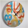 Giallobus - Orologio Linea Basic - Grungy - Vetro acrilico - Basic 30x30 - Meccanismo silenzioso - Pronto da appendere - Orologi moderni