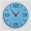 Giallobus - Orologio Bilay - Simple relief - Legno Mdf - Premium 30x30‎‎cm - n.33 Blue sand - Artigianale Made in Italy - Silenzioso - Idea regalo - Moderni doppio livello