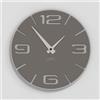 Giallobus - Orologio Bilay - Simple relief - Legno Mdf - Premium 30x30‎‎cm - n.07 Smokey grey - Artigianale Made in Italy - Silenzioso - Idea regalo - Moderni doppio livello