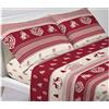 BIANCHERIAWEB Completo Lenzuola Letto in 100% Cotone Stile Montagna Chalet Disegno Tirolo Singolo Tirolo