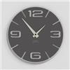 Giallobus - Orologio Bilay - Simple relief - Legno Mdf - Premium 30x30‎‎cm - n.18 Gun grey - Artigianale Made in Italy - Silenzioso - Idea regalo - Moderni doppio livello