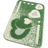 emmevi Tappeto Bagno Morbido Antiscivolo Assorbente Moderno Scendiletto Doccia MOD.ITACA 50X110_Verde