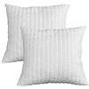 EVERGREENWEB MATERASSI & BEDS Evergreenweb - Coppia Cuscini Memory Foam 40x40 h 12 cm da Letto o Arredo Divano Decorativi, Imbottitura 100% Fiocco Effetto Piuma Traspiranti Federa Bianca, 2 Guanciali per Dolori Cervicali, Offerta