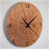 Giallobus - Orologio Linea Basic - Sezione legno - Legno Mdf - Basic 30x30 - Meccanismo silenzioso - Pronto da appendere - Orologi moderni