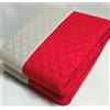 Corredocasa Copriletto Singolo Trapuntato Double Face, Made in Italy - Trapunta Primaverile/Estiva in Morbida Microfibra - Trapuntino Bicolore Disponibile in Vari Colori - 160x260 cm (Rosso/Panna)