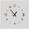 Giallobus - Orologio da Parete Adesivo Grande Float - Typos - Legno Mdf - Float ⌀ 60/80/110cm - 04 - Desert - Orologio da parete moderno - Numeri adesivi 3d - Diametro variabile 60/80/100cm