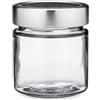 FERRAMENTA BONIFAZIO Vasetto in Vetro da 212 ml Rotondo in Confezione da 20 pezzi (212ml - 20 Pezzi) Vuoto con Tappo Alto Argento per Conserve, Marmellate, Miele, Salse, Arredo e Oggettistica, Regalo