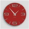 Giallobus - Orologio Bilay - Simple relief - Legno Mdf - Premium 30x30‎‎cm - n.19 Rustic rouge - Artigianale Made in Italy - Silenzioso - Idea regalo - Moderni doppio livello