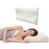 BIANCHERIAWEB SONNI CALDI E PROFONDI CON BIANCHERIAWEB Cuscino Cervicale in Memory Foam 40x65 cm per Supporto al Collo 100% Made in Italy Traspirante Guanciale Ergonomico Antirussamento e Anallergico con Federa Rame Lavabile