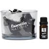 Essentia NATURE ESSENTIA Profumatore per Ambienti con Cristalli Naturali | Vaso in Vetro + Fragranza 10 ml Amber Allure | Diffusore Profumo Casa Elegante | Idea Regalo con Sacchetto Velluto