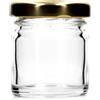 FERRAMENTA BONIFAZIO Set 40 Vasetti Monodose da 40 ml in Vetro Tappo TwistOff ORO INCLUSO Ideale per Miele Confetture Marmellata Bomboniere Segnaposto (40 Pezzi - 40 ml)