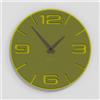 Giallobus - Orologio Bilay - Simple relief - Legno Mdf - Premium 30x30‎‎cm - n.01 Pea - Artigianale Made in Italy - Silenzioso - Idea regalo - Moderni doppio livello