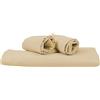 Corredocasa Set Copripiumino Singolo in Puro Cotone, Made in Italy - Biancheria Letto Tinta Unita con Sacco per Piumone e 1 Federa - Morbido, Traspirante e Facile da Lavare (Beige, Singolo)