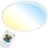 Briloner - Pannello LED, plafoniera dimmerabile con retroilluminazione, telecomando incluso, 22 watt, 3000 lumen, bianco, 420 x 29 mm (DxH)