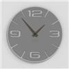 Giallobus - Orologio Bilay - Simple relief - Legno Mdf - Premium 30x30‎‎cm - n.17 City grey - Artigianale Made in Italy - Silenzioso - Idea regalo - Moderni doppio livello