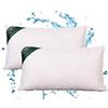 EVERGREENWEB MATERASSI & BEDS EVERGREENWEB - Cuscini Letto Coppia 40x70 alti 15cm 2 Guanciali lavabili in Lavatrice a 30° Ortopedici per Dolori Cervicali Arredo Divano Decorativi Imbottitura 100% Fiocco