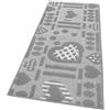 emmevi Tappeto Cucina Antiscivolo Cuori 3D Lavabile Moderno Varie Misure MOD.Clelia Dis.A 50X75 Grigio