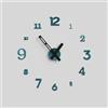 Giallobus - Orologio da Parete Adesivo Grande Float - Typos - Legno Mdf - Float ⌀ 60/80/110cm - 29 - Foggy night - Orologio da parete moderno - Numeri adesivi 3d - Diametro variabile 60/80/100cm