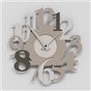 Giallobus - Orologio Bilay - Carved - Legno Mdf - Premium 30x30‎‎cm - 06 - Sand - Artigianale Made in Italy - Silenzioso - Idea regalo - Moderni doppio livello