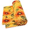 emmevi Telo Arredo Copritutto Cotone Copridivano Letto Girasoli Mod.GRAN FOULARD dis.34G 270X280 GIALLO