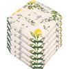 emmevi Set 6 Cuscini Sedia Cotone Shabby Chic Con Alette Lavabili Morbidi Universali Coprisedia Rustico