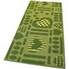 emmevi Tappeto Cucina Antiscivolo Cuori 3D Lavabile Moderno Varie Misure MOD.Clelia Dis.A 50X75 Verde