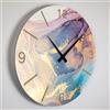 Giallobus - Orologio Linea Basic - Taglio di Pietra - Deligold - Legno Mdf - Basic 30x30 - Meccanismo silenzioso - Pronto da appendere - Orologi moderni