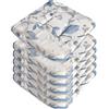 emmevi Set 6 Cuscini Sedia Cotone Con Alette Lavabili Morbidi Universali Coprisedia Country Chic Vintage