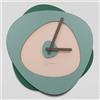 Giallobus - Orologio Bilay - Bokeh - Legno Mdf - Premium 30x30‎‎cm - 08 - Green elegance - Artigianale Made in Italy - Silenzioso - Idea regalo - Moderni doppio livello