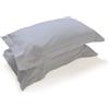 Corredocasa Coppia Federe Percalle 100% Puro Cotone per Cuscino Letto, Morbidezza Effetto Seta con qualità Superiore, Made in Italy, Copricuscino Letto Chiusura a 3 Volani (Bianco)