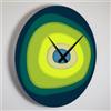 Giallobus - Orologio Linea Basic - Green Hole - Legno Mdf - Basic 30x30 - Meccanismo silenzioso - Pronto da appendere - Orologi moderni