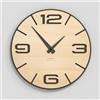 Giallobus - Orologio Bilay - Simple relief - Legno Mdf - Premium 30x30‎‎cm - n.09 Ash tree - Artigianale Made in Italy - Silenzioso - Idea regalo - Moderni doppio livello
