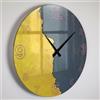 Giallobus - Orologio Linea Basic - Vector number - Vetro acrilico - Basic 30x30 - Meccanismo silenzioso - Pronto da appendere - Orologi moderni