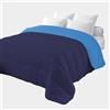 Corredocasa Piumone Matrimoniale Invernale, Made in Italy - Morbido Double Face, Trapunta Invernale da 350gr/mq Microfibra Manopesca Traspirante e Anallergica (Blu/Azzurro, Matrimoniale)