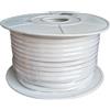 A2ZWORLD Striscia Led 220V AC IP65 Da 50 Metri, Bianco Neutro 4000K, 10W/M 260LED/M 888LM/M, Tagliabile Ogni 5cm, CRI≥85 10X7mm, Angolo 180°, IP65, Tanti Accessori Inclusi