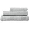 Corredocasa Set Asciugamani 100% Cotone Nido d'Ape, Made in Italy - Tris Bagno: Telo Doccia, Asciugamano Viso e Ospite - Forniture Alberghiere, B&B e Casa Vacanza (Perla)
