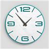 Giallobus - Orologio Bilay - Simple relief - Legno Mdf - Premium 30x30‎‎cm - n.06 Plaster - Artigianale Made in Italy - Silenzioso - Idea regalo - Moderni doppio livello